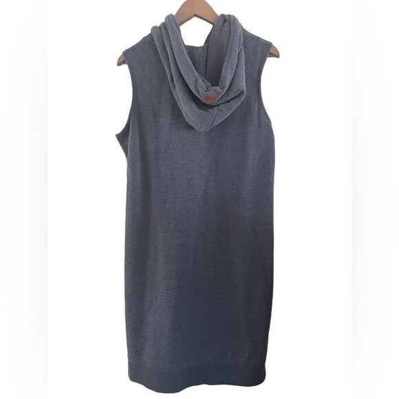 WANAKOME Nancy Dress in Blue Hooded Sleeveless Sweater dress size Large - Picture 5 of 8